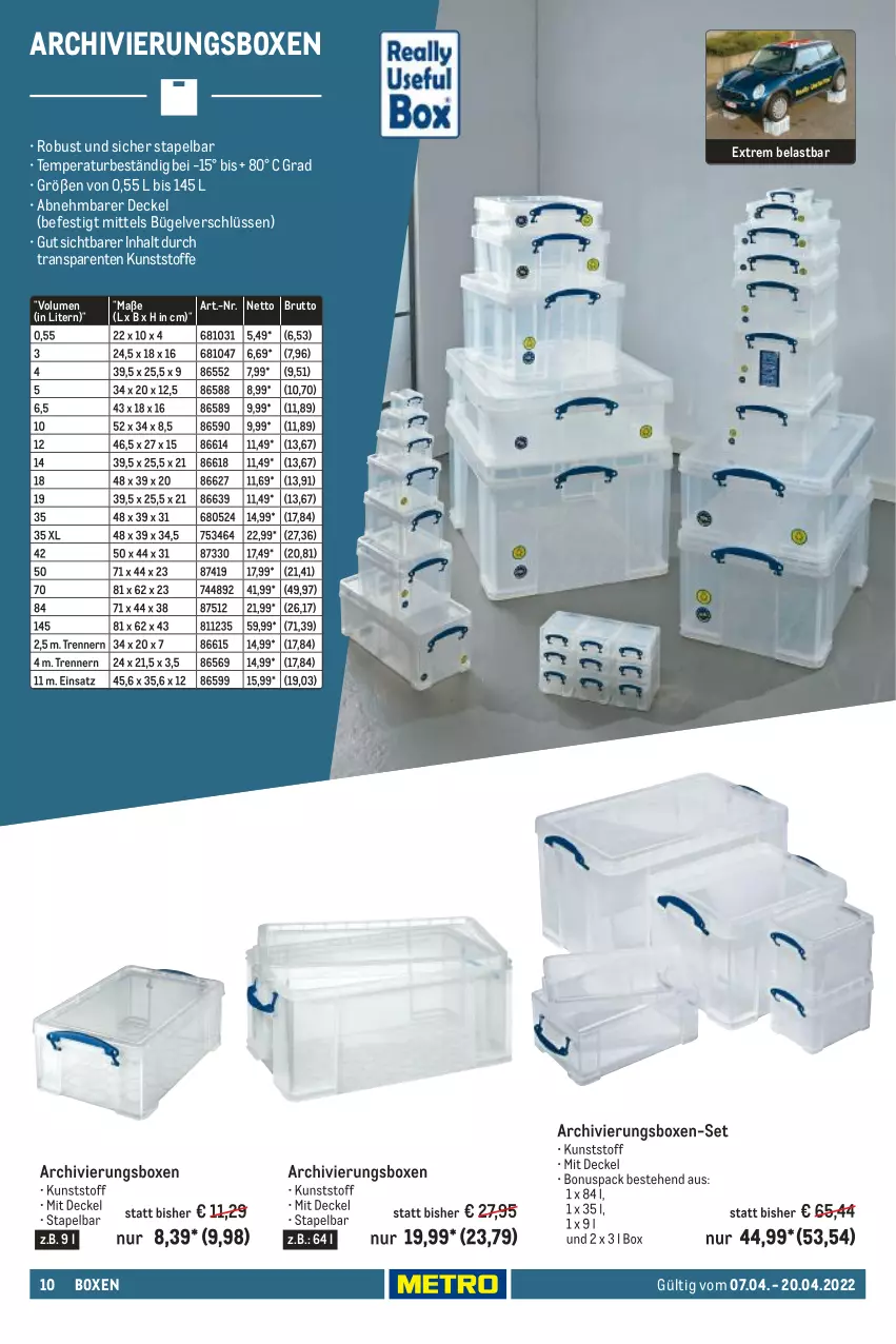 Aktueller Prospekt Metro - Transport & Lagern Spezial - von 07.04 bis 20.04.2022 - strona 10 - produkty: brut, bügel, decke, Deckel, ente, Ti