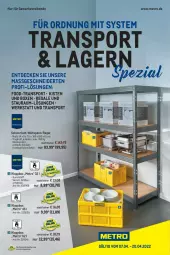 Gazetka promocyjna Metro - Transport & Lagern Spezial - Gazetka - ważna od 20.04 do 20.04.2022 - strona 1 - produkty: decke, eis, Klappbox, kraft, Metro, regal, reis, Spezi, Sport, Ti