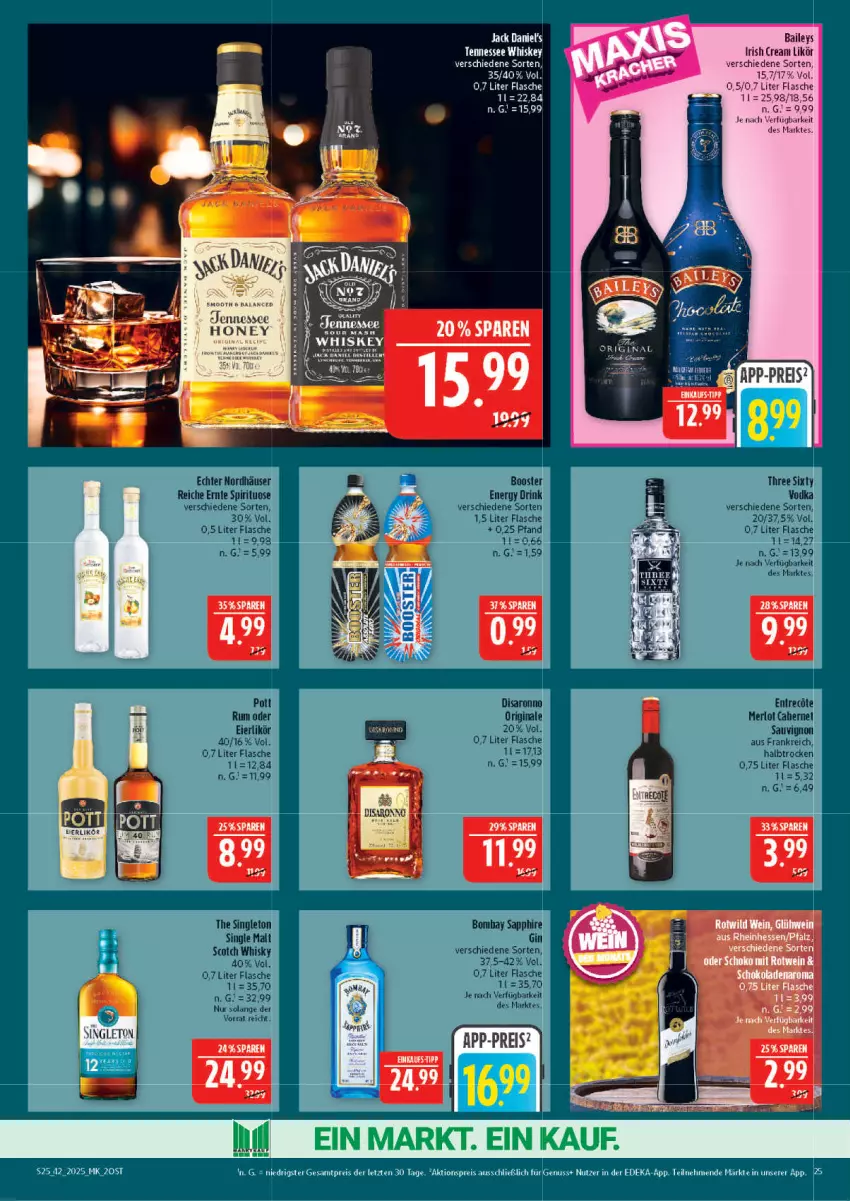 Aktueller Prospekt Marktkauf - Prospekt - von 12.10 bis 18.10.2025 - strona 25 - produkty: aktionspreis, baileys, deka, eis, irish cream, likör, nuss, reis, Ti, ZTE
