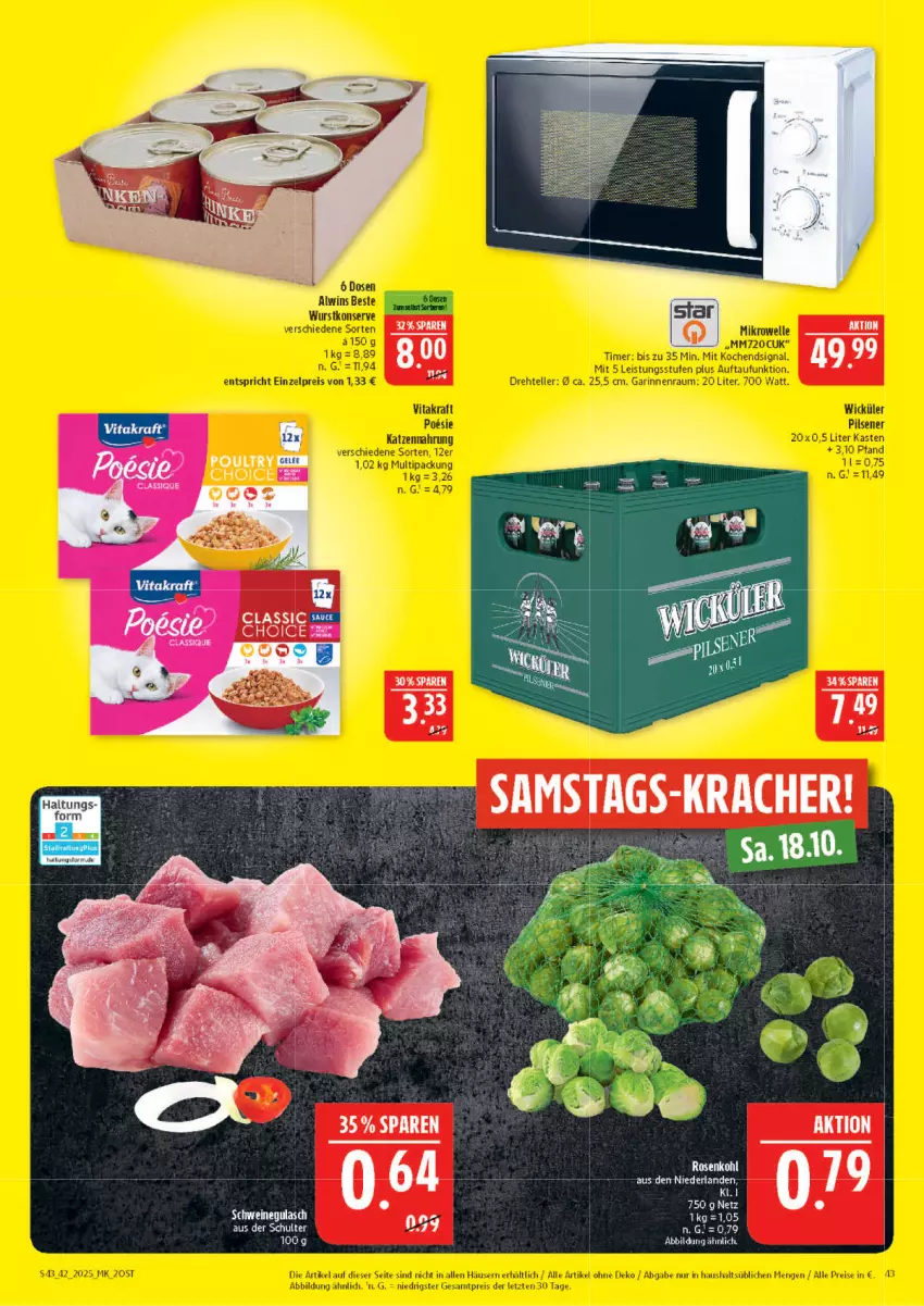 Aktueller Prospekt Marktkauf - Prospekt - von 12.10 bis 18.10.2025 - strona 43 - produkty: gulasch, schwein, schweine, schweinegulasch, wein, weine