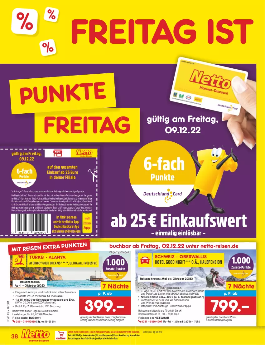 Aktueller Prospekt Netto Marken-Discount - Filial-Angebote - von 05.12 bis 10.12.2022 - strona 40 - produkty: auto, Berger, bestpreis, buch, coupon, deutschlandcard, discount, eduscho, eis, erde, guthabenkarte, gutschein, gutscheine, mac, marken-discount, merci, milch, ndk, pril, Rauch, reis, reiseveranstalter, Tchibo, Ti, uhr