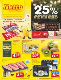 Gazetka promocyjna Netto Marken-Discount - Filial-Angebote - Gazetka - ważna od 10.12 do 10.12.2022 - strona 1 - produkty: angebot, asti, beste butter, bestpreis, bohne, butter, coupon, coupons, eis, ente, filet, frau antje, hasseröder, jacobs, jacobs krönung, kaffee, kiwi, ndk, pils, pralinen, premium pils, reis, Streichzart, Ti, ZTE