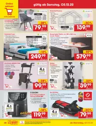 Gazetka promocyjna Netto Marken-Discount - Filial-Angebote - Gazetka - ważna od 10.12 do 10.12.2022 - strona 28 - produkty: Bau, bett, boxspringbett, buch, eis, elle, ente, federkern, federkernmatratze, fritteuse, Heißluftfritteuse, kernmatratze, Kinder, Kinderbett, Kratzbaum, Liege, loungesessel, matratze, matratzen, ndk, ohne matratze, polsterbett, reis, rezept, ring, Schlitten, sessel, Tasche, taschen, taschenfederkernmatratze, Ti, topper, vita, Yo