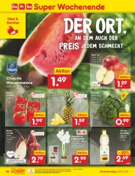 Gazetka promocyjna Netto Marken-Discount - Filial-Angebote - Gazetka - ważna od 10.12 do 10.12.2022 - strona 32 - produkty: ananas, asti, bestpreis, Birnen, blume, blumen, blumenöl, brokkoli, chiquita, eis, melone, ndk, obst, reis, rispentomaten, Schal, Schale, sonnenblume, sonnenblumen, sonnenblumenöl, Ti, tomate, tomaten, topf, wasser, wassermelone