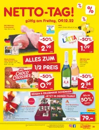 Gazetka promocyjna Netto Marken-Discount - Filial-Angebote - Gazetka - ważna od 10.12 do 10.12.2022 - strona 41 - produkty: angebot, bestpreis, buch, chips, choclait chips, choco crossies, crossies, eis, Geschenkbox, henkel, lätta, mm extra, mydays, natur, reis, schenkel, sekt, Ti, ZTE