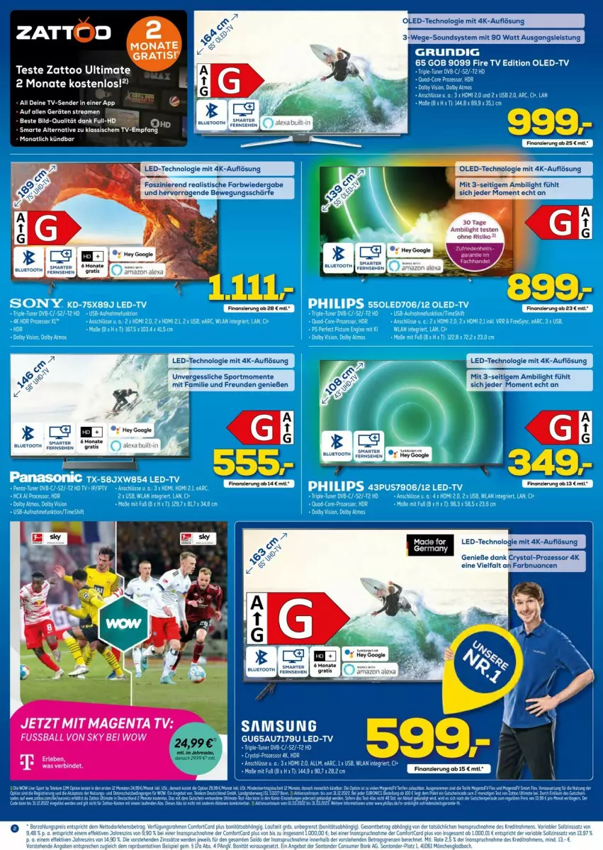 Aktueller Prospekt Euronics - Prospekte - von 31.08 bis 07.09.2022 - strona 2 - produkty: ball, eis, ente, Germ, grundig, mint, Nuance, Oled-TV, Sport, tee, Ti, tisch