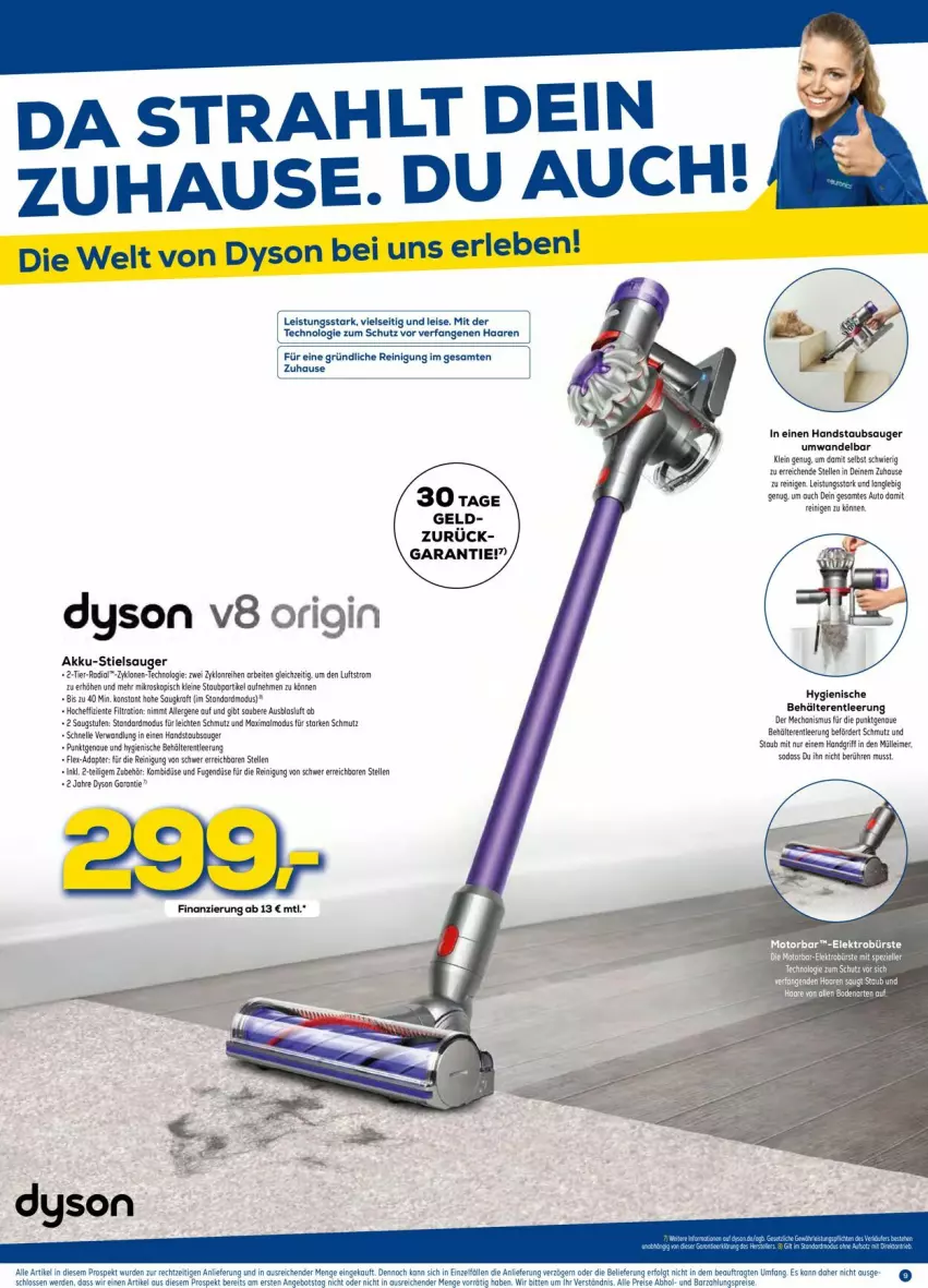 Aktueller Prospekt Euronics - Prospekte - von 31.08 bis 07.09.2022 - strona 9 - produkty: akku, angebot, auto, Behälter, Dyson, eimer, eis, elle, ente, erde, gin, handstaubsauger, leimer, leine, LG, Reinigung, reis, Soda, staubsauger, Stielsauger, Ti