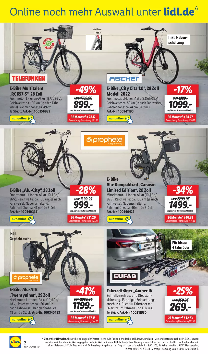 Aktueller Prospekt Lidl - Wochen-Highlights im Onlineshop - von 24.10 bis 30.10.2022 - strona 4 - produkty: akku, Amber, angebot, angebote, beleuchtung, dell, E-Bike, E-Bikes, eis, elle, Fahrrad, Mode, ndk, reis, rel, rwe, Schal, Schale, Tasche, telefon, Ti, uhr