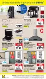 Gazetka promocyjna Lidl - Wochen-Highlights im Onlineshop - Gazetka - ważna od 30.10 do 30.10.2022 - strona 10 - produkty: abzugshaube, angebot, angebote, dunstabzug, dunstabzugshaube, eis, elle, ente, flasche, gefrierkombination, grill, grillplatte, Intel, kontaktgrill, küche, Küchen, küchenmaschine, Lampe, latte, LG, ndk, obst, Obst und Gemüse, reis, rel, rum, rwe, Schal, Schale, silvercrest, Soda, Spektrum, Sprudel, spülmaschinen, telefon, Ti, tisch, tischgrill, türanschlag wechselbar, uhr, und gemüse, wasser, wassersprudler, wassertank