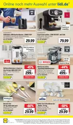 Gazetka promocyjna Lidl - Wochen-Highlights im Onlineshop - Gazetka - ważna od 30.10 do 30.10.2022 - strona 8 - produkty: angebot, angebote, auto, besteck, besteck-set, edelstahl, eis, elle, espresso, gabel, kaffee, kaffeevollautomat, Kombiservice, küche, Küchen, küchenmaschine, LG, Löffel, messer, milch, milchaufschäumer, Mixa, ndk, reis, rel, Ria, Schal, Schale, schüssel, silvercrest, sim, telefon, Ti, timer, tisch, uhr, Waage, WICK