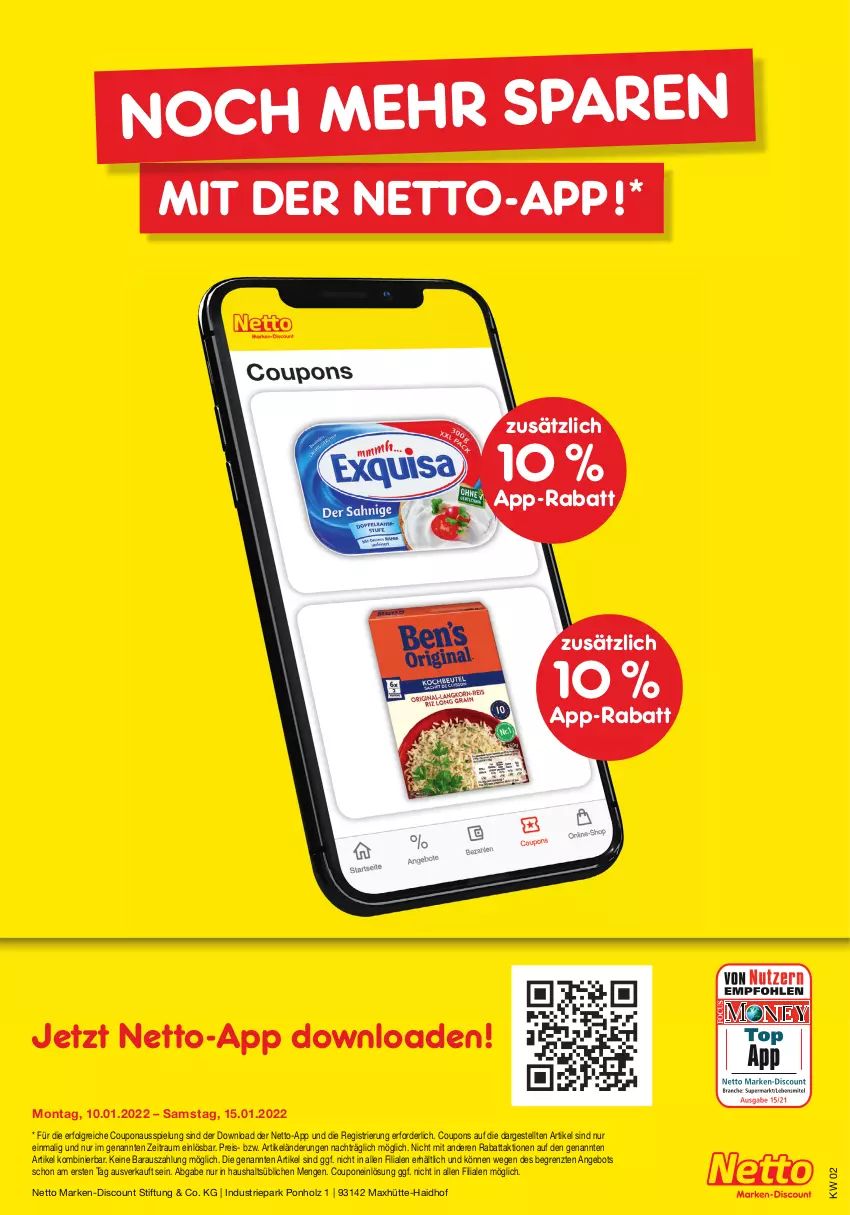 Aktueller Prospekt Netto Marken-Discount - Filial Angebote - von 10.01 bis 15.01.2022 - strona 41 - produkty: angebot, coupon, coupons, discount, eis, Holz, LG, marken-discount, reis, Ti, ZTE