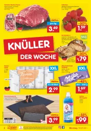 Gazetka promocyjna Netto Marken-Discount - Filial Angebote - Gazetka - ważna od 15.01 do 15.01.2022 - strona 2 - produkty: auer, backofen, beere, beeren, bio, brot, Dinkelbrot, eis, erdbeere, erdbeeren, kaffee, kartoffel, küche, Küchen, küchentücher, LG, meersalz, milka, milka schokolade, natur, ndk, Ofen, reis, salz, Schal, Schale, schmutzfangmatte, schoko, schokolade, schwein, schweine, Softlan, stube, Ti, tücher, versandkostenfrei, weichspüler, wein, weine