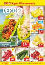 Gazetka promocyjna Netto Marken-Discount - Filial Angebote - Gazetka - ważna od 15.01 do 15.01.2022 - strona 32 - produkty: asti, banane, bananen, eis, gurke, gurken, mandarine, mandarinen, ndk, paprika, paprika rot, Pomelo, reis, salat, Schal, Schale, snack, Spitzpaprika, Ti, tisch, tomate, tomaten, versandkostenfrei
