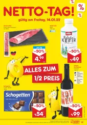 Gazetka promocyjna Netto Marken-Discount - Filial Angebote - Gazetka - ważna od 15.01 do 15.01.2022 - strona 39 - produkty: angebot, braten, eis, filet, fleisch, Kefir, Müller, pizza, reis, rotwein, schogetten, schwein, schweine, schweinefilet, Tapas, Ti, wein, weine, ZTE