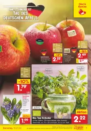 Gazetka promocyjna Netto Marken-Discount - Filial Angebote - Gazetka - ważna od 15.01 do 15.01.2022 - strona 7 - produkty: angebot, apfel, beutel, bio, blume, blumen, kräuter, minze, obst, pflanze, pflanzen, Schal, Schale, tee, Ti, tisch, topf, zitrone, zitronen, ZTE