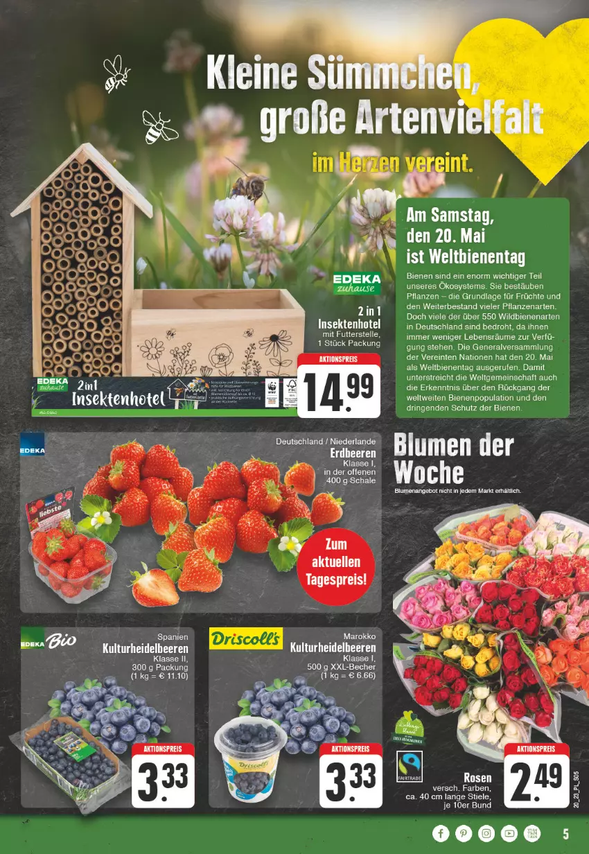 Aktueller Prospekt E Center - Angebote der Woche - von 15.05 bis 20.05.2023 - strona 5 - produkty: aktionspreis, angebot, Becher, beere, beeren, blume, blumen, deka, eis, elle, erdbeere, erdbeeren, früchte, heidelbeere, heidelbeeren, oxo, pflanze, pflanzen, reis, ring, sekt, Ti, Wild