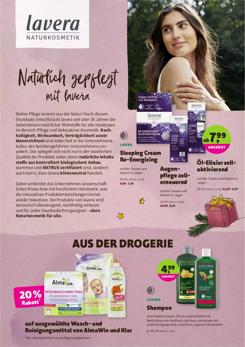 Aktueller Prospekt Denns Biomarkt - Prospekte - von 08.12 bis 18.12.2021 - strona 11 - produkty: angebot, Bau, bio, eis, elle, ente, kosmetik, lavera, natur, naturkosmetik, regal, Reinigung, Reinigungsmittel, reis, shampoo, spiegel, Ti, trolli, vita, WICK