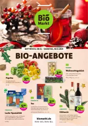 Gazetka promocyjna Denns Biomarkt - Prospekte - Gazetka - ważna od 18.12 do 18.12.2021 - strona 1 - produkty: angebot, angebote, beutel, bio, brötchen, dennree, fisch, früchte, Früchtetee, getränk, gewürz, Gewürzmischung, Glühwein, kräuter, kräutern, lachs, nuss, oder kräuter, paprika, schnitten, Spezi, tee, Ti, tisch, wein, Wild, wildlachs