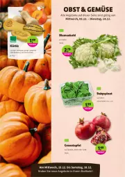 Gazetka promocyjna Denns Biomarkt - Prospekte - Gazetka - ważna od 18.12 do 18.12.2021 - strona 2 - produkty: angebot, angebote, apfel, Babyspinat, bio, blume, blumen, blumenkohl, butter, grana, granatapfel, Kürbis, obst, orange, Rana, Schal, Schale, spaghetti, spinat, Ti