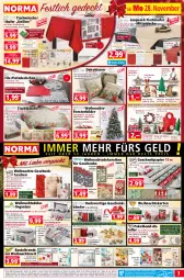 Gazetka promocyjna Norma - Norma - Gazetka - ważna od 05.12 do 05.12.2022 - strona 3 - produkty: aufbewahrungsbox, Aufkleber, Bau, baumwolle, Bebe, braun, brie, decke, dekokissen, dekoration, dell, eis, elle, ente, Fahrrad, fenster, flasche, Geschenkpapier, Geschenktasche, gin, Holz, kissen, kleber, Kranz, Kugel, latte, Läufer, leine, mango, mitteldecke, Mode, ndk, orange, papier, Platzdeckchen, reis, Roller, rwe, Schaukel, Schmuck, Spiele, Tasche, taschen, Ti, tisch, tischdecke, tischläufer, Tischwäsche, wasser, weihnachten, Weihnachtskugeln, Weihnachtsstern, Wichtel, wolle