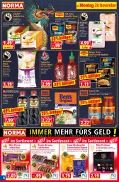 Gazetka promocyjna Norma - Norma - Gazetka - ważna od 05.12 do 05.12.2022 - strona 8 - produkty: ananas, auer, Becher, beef, Berger, beutel, braten, braun, chili, chips, curry, Duck, eis, ente, flasche, fleisch, gin, haselnuss, hühner, korn, Kristallsalz, kuchen, Kugel, Langkornreis, Lebkuchen, mac, mandel, milch, mit gemüse, natur, nerf, nudel, nudeln, nürnberger, Nürnberger Lebkuchen, nuss, pralinen, reis, rind, rindfleisch, salz, sauce, schoko, schokolade, schokoladen, snack, snacks, soja, sojasauce, Spezi, Sriracha, Ti, vanille, vollmilch, Zartbitterschokolade