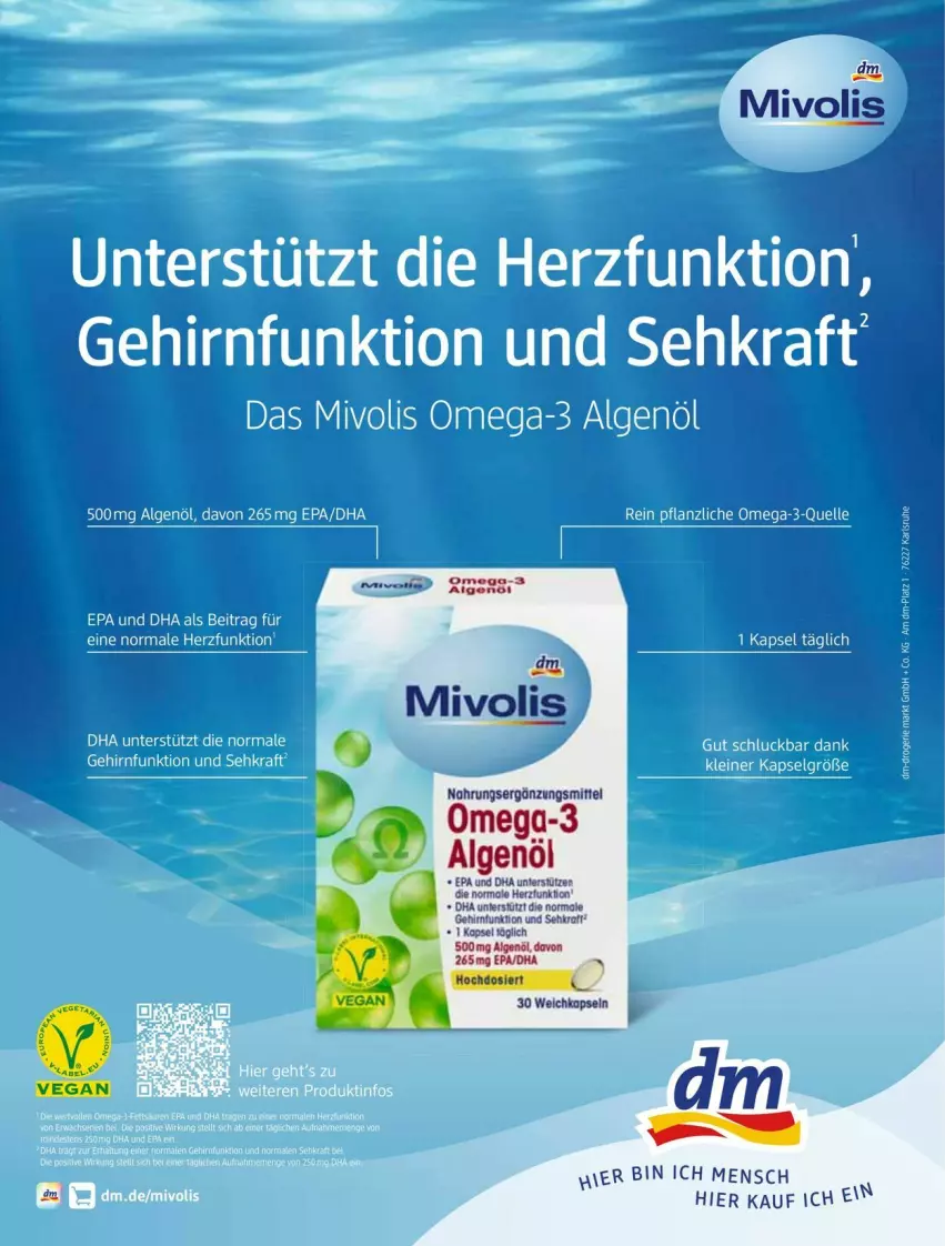 Aktueller Prospekt Dm Drogerie - Prospekte - von 01.02 bis 29.02.2024 - strona 108 - produkty: elle, kraft, leine, LG, omega, Omega-3, Sehkraft, Ti