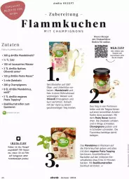 Gazetka promocyjna Dm Drogerie - Prospekte - Gazetka - ważna od 29.02 do 29.02.2024 - strona 44 - produkty: Alverde, backofen, basilikum, bier, bio, champignon, champignons, eis, ente, erde, flammkuchen, Flammkuchenteig, garnier, kuchen, lamm, mandel, Mandelmus, mehl, natives olivenöl, Ofen, olive, oliven, olivenöl, olivenöl extra, pasta, pesto, reifen, rezept, rezepte, ring, Rote Zwiebel, Rührschüssel, salz, schüssel, Ti, wasser, zwiebel, zwiebeln