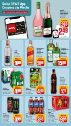 Gazetka promocyjna Rewe - Prospekte - Gazetka - ważna od 20.04 do 20.04.2024 - strona 13 - produkty: alkohol, blended scotch, blended scotch whisky, brillant sekt, coca-cola, cola, coupon, coupons, drink, dry gin, eis, energy drink, fanta, fanta oder, fanta oder sprite, frucht, getränk, gin, heineken, johnnie walker, karamalz, london dry, london dry gin, malz, monster, Monster Energy, oder sprite, pepsi, Pepsi Cola, rama, reis, scotch, scotch whisky, sekt, söhnlein, söhnlein brillant, sprite, Tanqueray, tequila, Ti, vodka, whisky