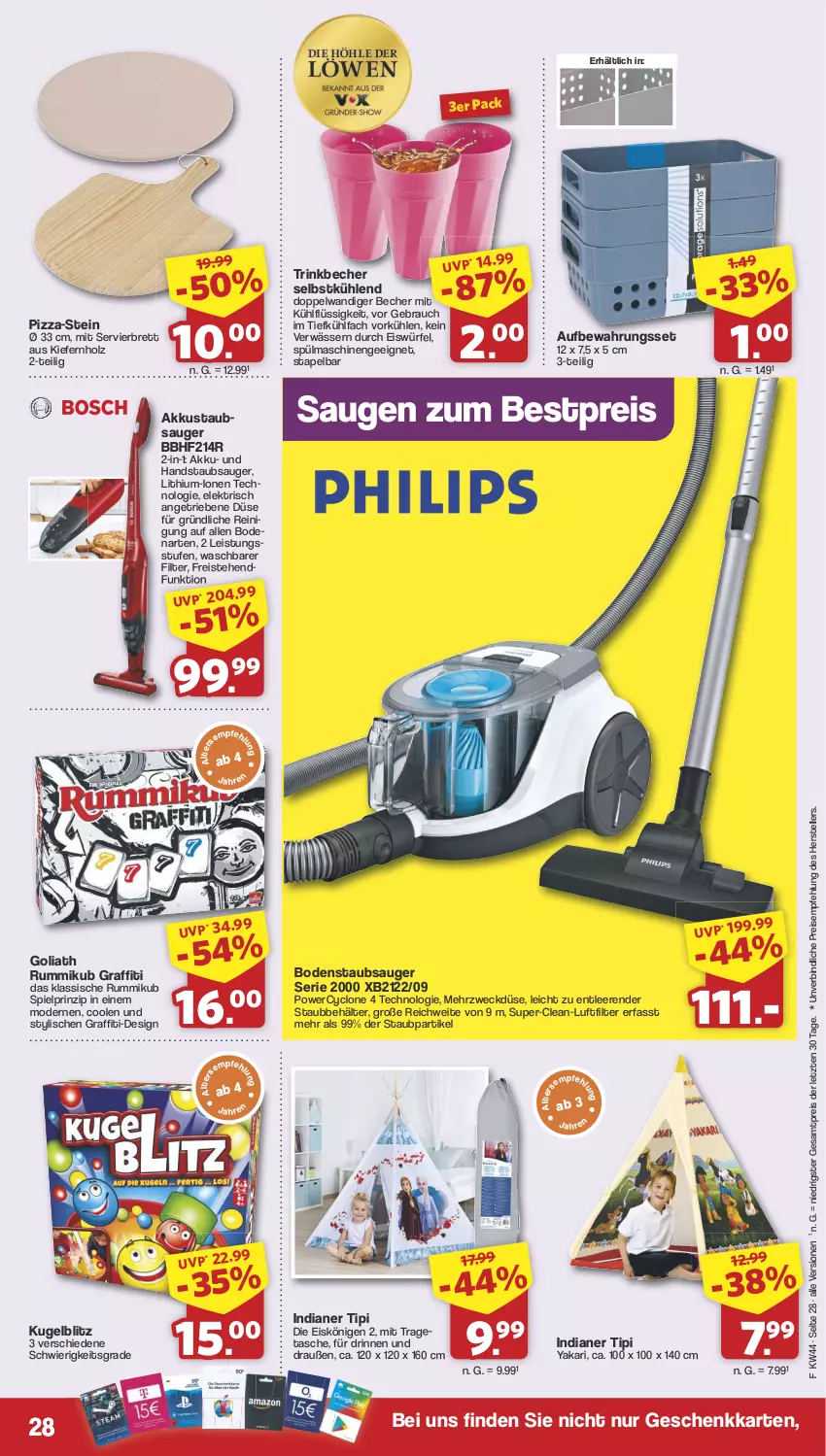 Aktueller Prospekt Famila - Prospekte - von 28.10 bis 02.11.2024 - strona 28 - produkty: akku, Becher, Behälter, bestpreis, bodenstaubsauger, eis, eiswürfel, elle, handstaubsauger, Holz, Kugel, Mode, pizza, Rauch, Reinigung, reis, rum, spülmaschinen, staubsauger, Tasche, teller, Ti, Tipi, tragetasche, trinkbecher, weck, würfel, ZTE