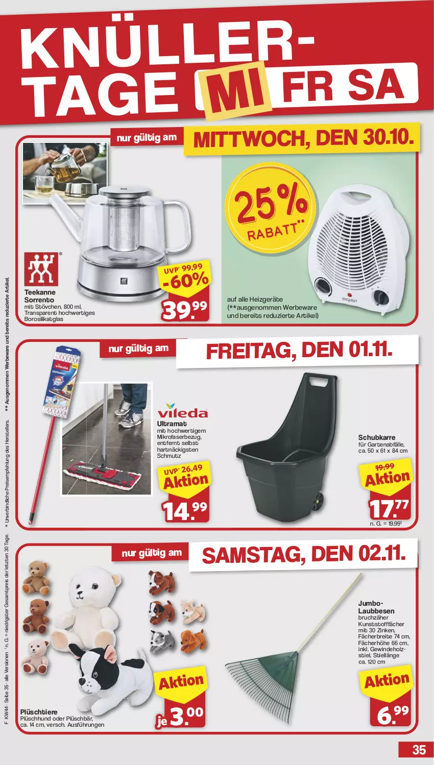 Aktueller Prospekt Famila - Prospekte - von 28.10 bis 02.11.2024 - strona 35 - produkty: Brei, eis, elle, Garten, Holz, jumbo, mikrofaser, Plüsch, rama, reis, tee, teekanne, teller, Ti, Tiere, ZTE