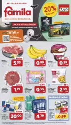 Gazetka promocyjna Famila - Prospekte - Gazetka - ważna od 02.11 do 02.11.2024 - strona 1 - produkty: Alwa, angebot, angebote, aust, banane, bananen, Becher, beutel, dessert, drink, ehrmann, Ehrmann Grand Dessert, eis, elle, energizer, energy drink, fertiggericht, fertiggerichte, flasche, frosta, frucht, fruchtgummi, katjes, kracher, lebensmittel, mineralwasser, pet-flasche, pet-flaschen, red bull, reis, saft, salami, schwein, teller, Ti, veggie, vilsa, wasser, wein, wiltmann, ZTE