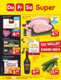 Gazetka promocyjna Netto Marken-Discount - Filial-Angebote - Gazetka - ważna od 13.05 do 13.05.2023 - strona 28 - produkty: asti, baileys, bestpreis, brustfilet, Dr. Oetker, eis, filet, gin, gurke, gurken, hähnchen-brustfilet, irish cream, jacobs, merci, ndk, pizza, reis, ristorante, ristorante pizza, Ti, Yo