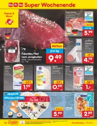 Gazetka promocyjna Netto Marken-Discount - Filial-Angebote - Gazetka - ważna od 13.05 do 13.05.2023 - strona 32 - produkty: ananas, aqua, bacon, bestpreis, braten, Edelsalami, eis, Falsches Filet, filet, fleisch, hähnchenbrust, ingwer, jungbullen, Mett, mettwurst, ndk, reis, saft, salami, salz, sauce, Schal, Schale, schinken, schwein, soja, sojasauce, Spezi, Sushi, Ti, wasa, wein, wurst, zwiebel, zwiebelmettwurst