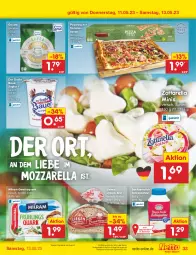 Gazetka promocyjna Netto Marken-Discount - Filial-Angebote - Gazetka - ważna od 13.05 do 13.05.2023 - strona 33 - produkty: angebot, auer, Bau, Bauer, bestpreis, brot, eis, gewürz, gewürzquark, gouda, joghur, joghurt, korn, lieken, milch, milram, mozzarella, pizza, Pizzateig, quark, reis, rel, sac, sahne, sauce, schlagsahne, Ti, tomate, tomaten, tomatensauce, urkorn, zott, zottarella, zottarella minis, ZTE