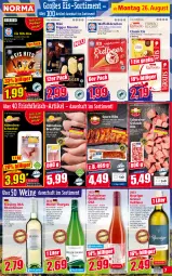 Gazetka promocyjna Norma - Norma - Gazetka - ważna od 02.09 do 02.09.2024 - strona 7 - produkty: apfel, auer, bier, bourbon, braten, brustfilet, eis, filet, flasche, fleisch, frucht, grüner veltliner, gulasch, hähnchenbrust, hähnchenbrustfilet, hähnchenschenkel, haselnuss, henkel, Heu, hörnchen, lachs, mac, mandel, milch, Müller, Müller-Thurgau, natur, nuss, reis, riesling, schenkel, schoko, schokolade, schwein, schweine, schweinegulasch, spare ribs, Ti, tisch, trauben, vanille, vollmilch, Waffelhörnchen, wein, weine, Weißwein