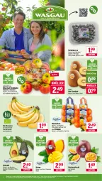Gazetka promocyjna Wasgau - Gazetka - ważna od 21.03 do 21.03.2026 - strona 6 - produkty: angebot, apfel, auer, avocado, banane, bananen, beere, beeren, beutel, bio, bio-bananen, eis, elle, frucht, heidelbeere, heidelbeeren, kiwi, mandarine, mandarinen, mango, orange, orangen, passionsfrucht, reis, Rubin, Schal, Schale, tafeläpfel, Ti, zespri