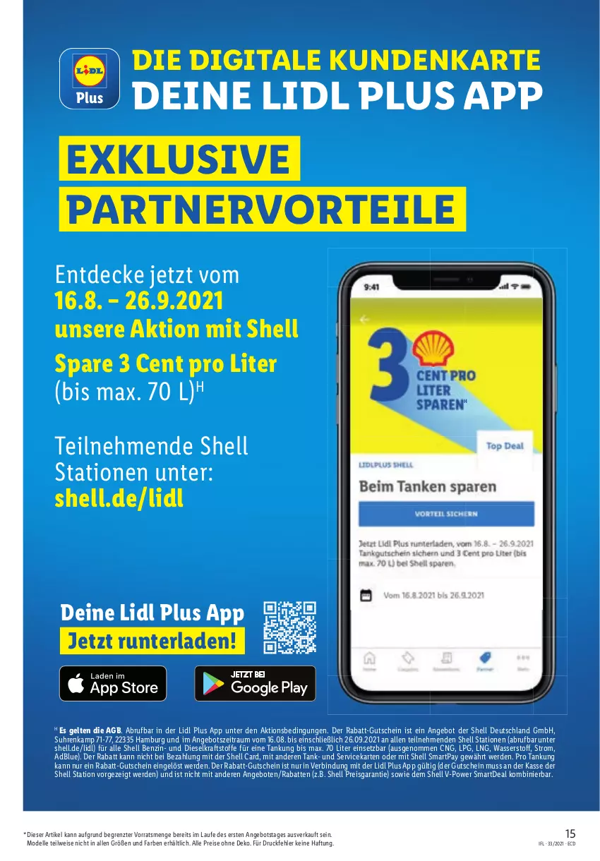 Aktueller Prospekt Lidl - Aktionsprospekt - von 16.08 bis 21.08.2021 - strona 15