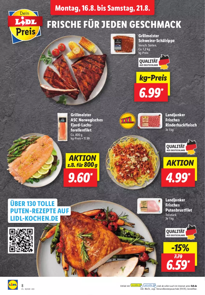 Aktueller Prospekt Lidl - Aktionsprospekt - von 16.08 bis 21.08.2021 - strona 8