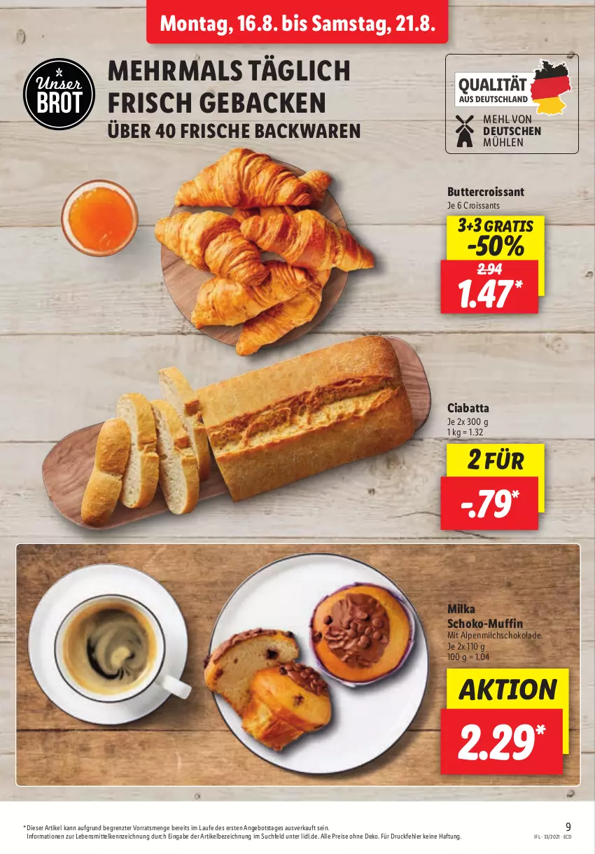 Aktueller Prospekt Lidl - Aktionsprospekt - von 16.08 bis 21.08.2021 - strona 9