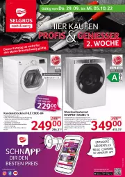 Gazetka promocyjna Selgros - Nonfood - Gazetka - ważna od 05.10 do 05.10.2022 - strona 1 - produkty: aqua, auto, Behälter, eis, fernbedienung, HP, LG, reis, rum, Spektrum, Ti, waschmittel, waschvollautomat, wasser, wolle