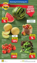 Gazetka promocyjna Lidl - Aktionsprospekt - Gazetka - ważna od 23.07 do 23.07.2022 - strona 36 - produkty: aktionspreis, aprikose, aprikosen, eis, früchte, galiamelone, LG, melone, melonen, ndk, Rauch, reis, salat, Schal, Schale, strauchtomaten, Ti, tomate, tomaten, wasser, zucker