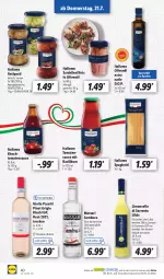 Gazetka promocyjna Lidl - Aktionsprospekt - Gazetka - ważna od 23.07 do 23.07.2022 - strona 44 - produkty: antipasti, asti, basilikum, dell, eis, elle, erde, filet, filets, in olivenöl, italiamo, kirsch, likör, limo, ndk, olive, oliven, olivenöl, olivenöl extra, Pinot, pinot grigio, rwe, sambuca, Sardellen, sauce, Schal, Schale, spaghetti, Spezi, teller, Ti, tomate, tomaten, tomatensauce