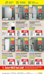 Gazetka promocyjna Lidl - Aktionsprospekt - Gazetka - ważna od 23.07 do 23.07.2022 - strona 55 - produkty: abtauautomatik, auer, auto, eis, eiswürfel, Elektro, gefrierkombination, gefrierschrank, korb, küche, kühl-gefrierkombination, kühlschrank, ndk, obst, Obst und Gemüse, Schal, Schrank, schubladen, supergefrierfunktion, Ti, tisch, und gemüse, wasser, wassertank, würfel