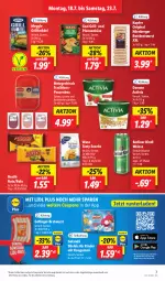 Gazetka promocyjna Lidl - Aktionsprospekt - Gazetka - ważna od 23.07 do 23.07.2022 - strona 7 - produkty: activia, alkohol, angebot, Berger, berliner, berliner kindl, bratwurst, coupon, coupons, danone, danone activia, eis, Geflügel, Gelatelli, gin, grill, hinterschinken, Käse, kaugummi, Kinder, Knödel, lyoner, meggle, nestlé, nürnberger, pfanne, pfannen, pfannenkäse, reis, rostbratwurst, salami, schinken, snack, snacks, stieleis, Ti, und pfanne, wasa, wurst, Yo, ZTE