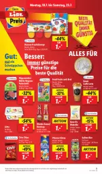 Gazetka promocyjna Lidl - Aktionsprospekt - Gazetka - ważna od 23.07 do 23.07.2022 - strona 9 - produkty: angebot, aufschnitt, bier, brot, caffè latte, chio chips, chips, danone, danone fruchtzwerge, eis, eistee, elle, emmi, erde, ferdi fuchs, frucht, fruchtzwerge, ketchup, lätta, latte, mac, pfanne, Pfanner, reis, reis-fit, rügenwalder, rügenwalder mühle, sauce, schnäppchen, tee, teller, Ti, ZTE