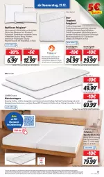 Gazetka promocyjna Lidl - Aktionsprospekt - Gazetka - ważna od 23.12 do 23.12.2023 - strona 39 - produkty: auer, bett, coupon, decke, eis, Ergee, kissen, kopfkissen, Liege, mab, matratze, matratzen, Matratzentopper, mikrofaser, reis, ring, steppbett, Ti, topper, Trockner, und matratze, weck, ZTE