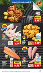 Gazetka promocyjna Lidl - Aktionsprospekt - Gazetka - ważna od 23.12 do 23.12.2023 - strona 45 - produkty: angebot, brustfilet, chicken nuggets, coupon, dip, eis, filet, Frische Hähnchen, hähnchenbrust, hähnchenbrustfilet, hähnchenschenkel, henkel, lachs, nuggets, preisvorteil, reis, rwe, schenkel, Ti, ZTE