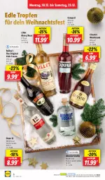 Gazetka promocyjna Lidl - Aktionsprospekt - Gazetka - ważna od 23.12 do 23.12.2023 - strona 6 - produkty: Absolut Vodka, aktionspreis, campari, chantré, eis, elle, gin, irish cream, lillet, ndk, ouzo, ouzo 12, reis, Schal, Schale, teller, Ti, vodka, wein, weinbrand, ZTE