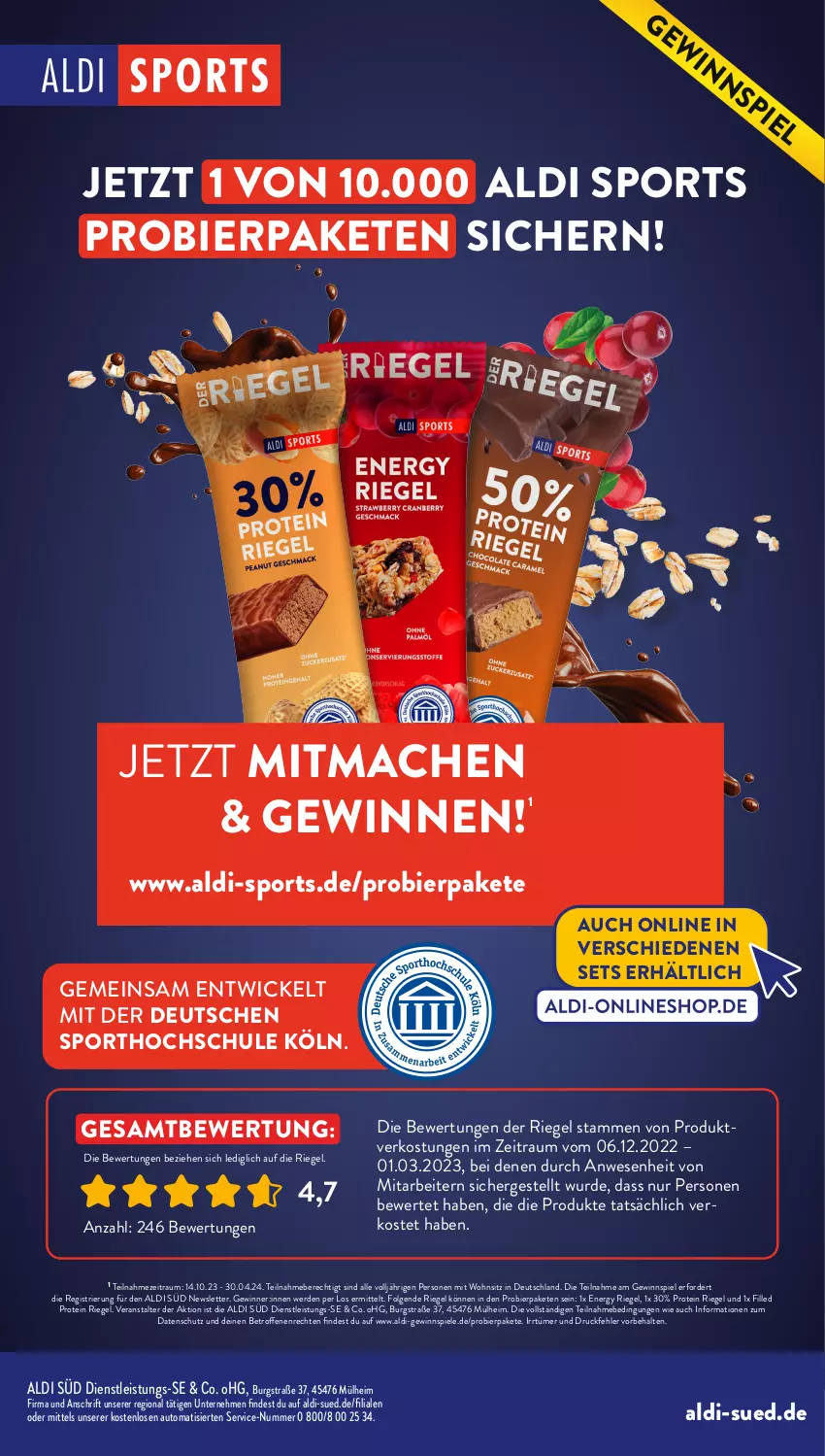 Aktueller Prospekt AldiSud - GEWINNSPIELE & MEHR - von 23.10 bis 04.11.2023 - strona 4 - produkty: aldi, auto, bier, eis, Engel, erde, gewinnspiel, LG, mac, riegel, Spiele, Sport, Ti, WICK