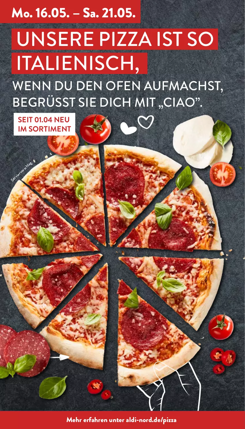 Aktueller Prospekt Aldi Nord - Aldi-Vorschau - von 16.05 bis 21.05.2022 - strona 39 - produkty: aldi, mac, Ofen, pizza, Ti